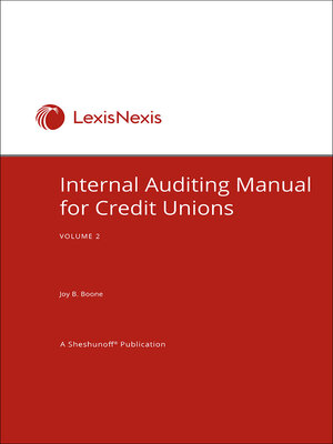 cover image of Internal Auditing Manual for Credit Unions